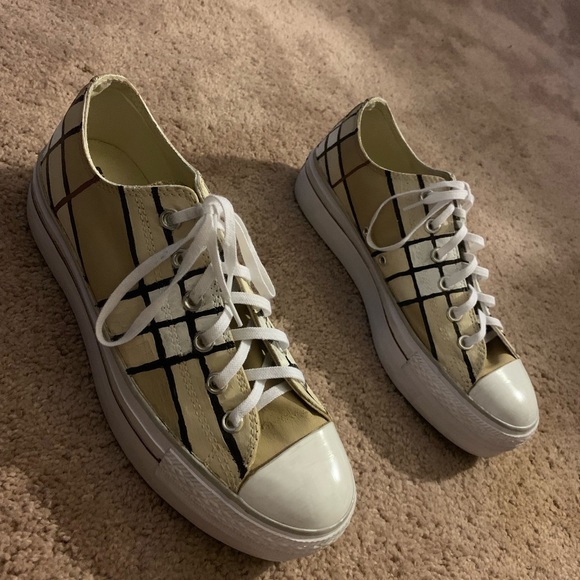 brown converse poshmark